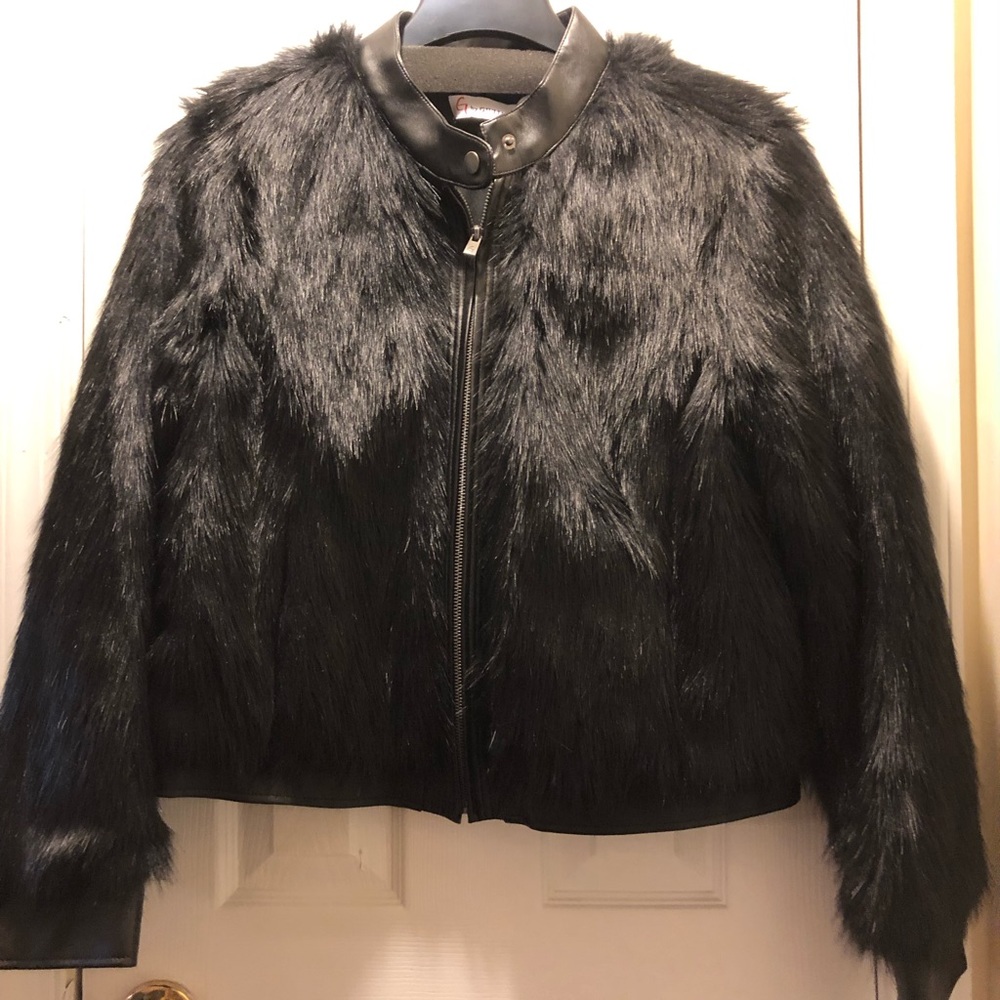 Giuliana Rancic  Faux Fur Jacket